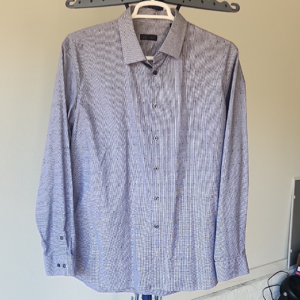 14th & Union Blue Striped Dress Shirt